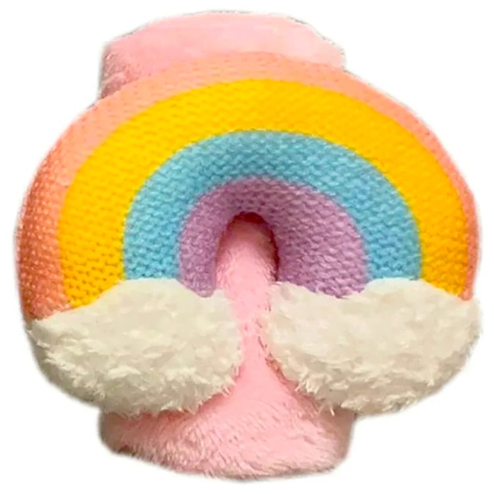 Moon & Stars Rainbow Lovey Plush Baby Girl Toy Blanket 0+ Baby Shower Gift